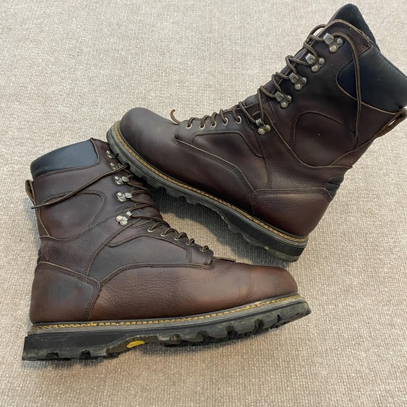 Wood N Stream Boots Mens Size 13M Brown Leather Insulated Vibram Work 5007 main image 6